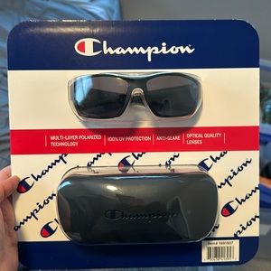 Champion sun glasses and case